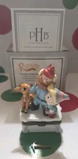 Rudolph Yukon Cornelius &  Hermie PHB Porcelain Hinged Box Midwest Cannon Falls