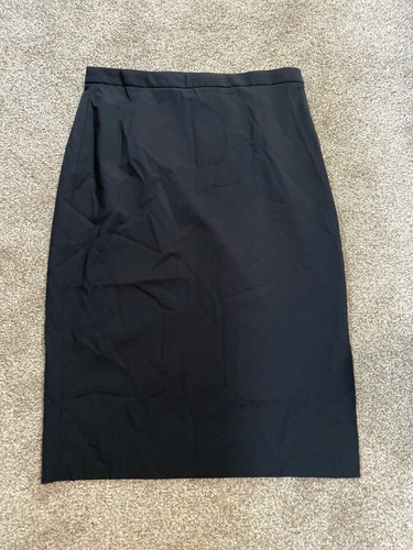 Banana Republic Essential Stretch Washable Wool Pencil Skirt 10T Black NWOT - Picture 3 of 14