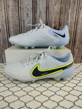 Men's Size 7.5- Nike Tiempo Legend 9 Elite FG Gray/Light Blue DA1175-054