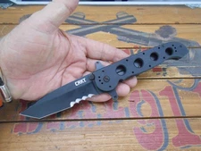 CRKT M16-14SFG Pocket Knife Liner Lock Combo Edge Tanto Blade Auto LAWKS