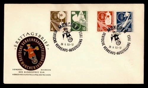 DR WHO 1953 GERMANY FDC EXPO COMBO M78149