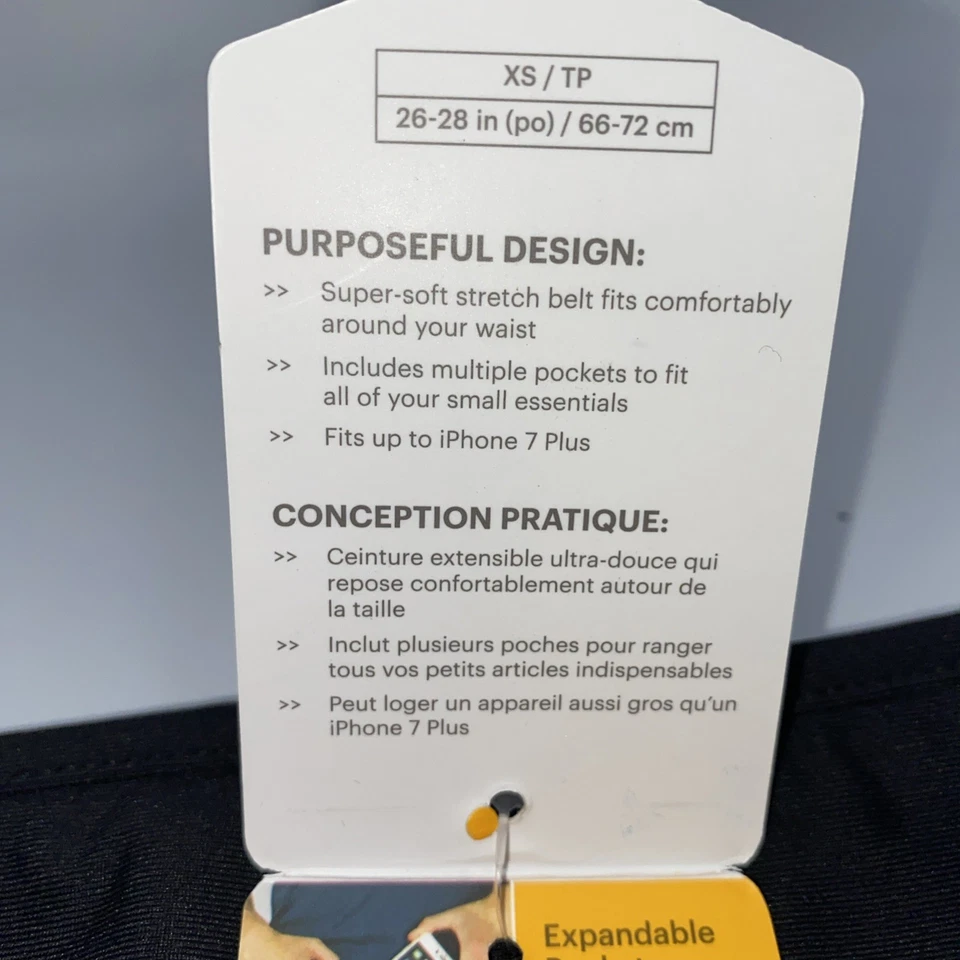 Nathan The Hipster - Step Through Running Belt/Waist Pack, Lightweight, Black XS - Image 4 of 4