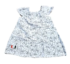 NCAA UM University of Miami Hurricanes Infant Toddler 2-Piece Cap Sleeves Dress