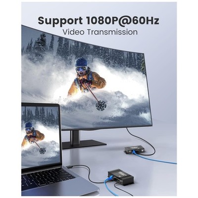 164ft HDMI KVM USB Extender Over Cat 5/6/7