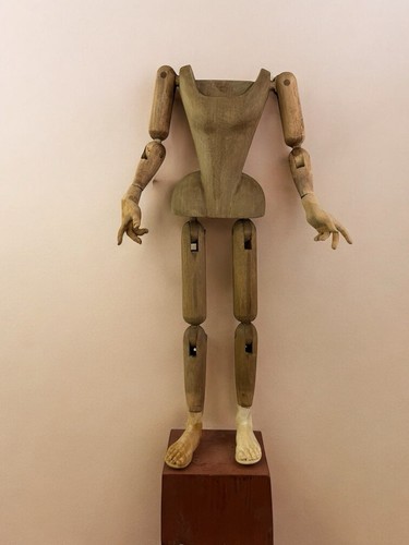 Madonna Atrapa Styl męski '600 Vintage Drewniany posąg Świętego Mikołaja 40 CM Posąg Sacra - Zdjęcie 15 z 15