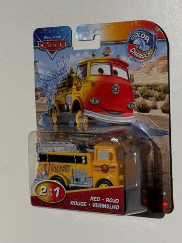 DISNEY PIXAR CARS COLOR CHANGERS RACE & RESCUE Red Firetruck Hard to Find! NEW - Picture 2 of 3