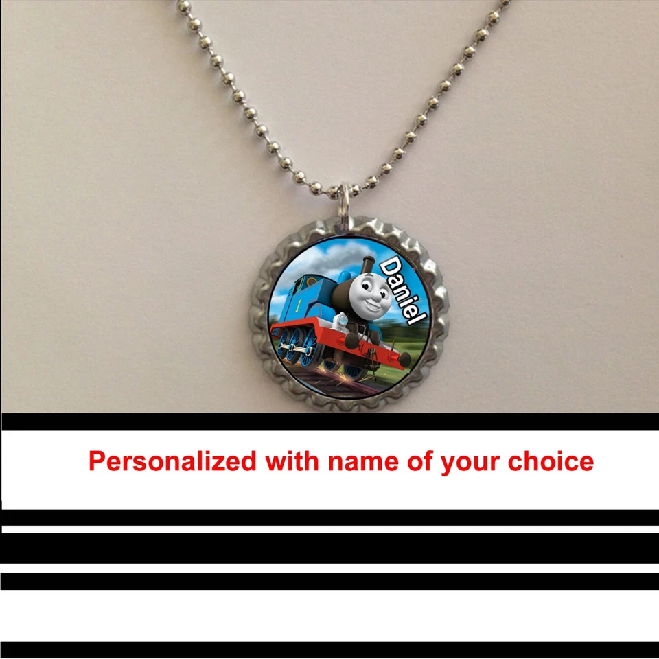 SELF Thomas The train personalized necklace with name of your choice great gift favor