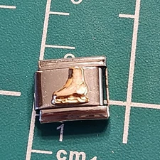 Toscana Italian Modular Charm Stainless Ice Skate Made in Italy 9mm