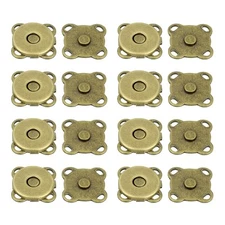 12 Sets 10mm Plum Snaps Button for Purse Handbag Wallet, Bronze