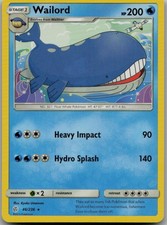 Wailord 46/236 Rare SM - Cosmic Eclipse LP Pokemon Card