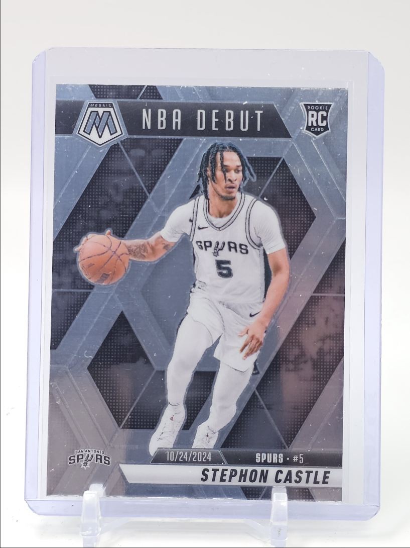 STEPHON CASTLE 2024-25 MOSAIC NBA DEBUT ROOKIE BASKETBALL SPURS RC Q4370
