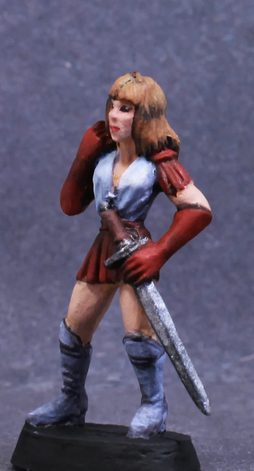 Bailarina de sombras femenina de metal pintado Ral Partha Dungeons and Dragons, RPG Foto 4 de 4