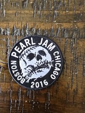 2016 Pearl Jam Boston Fenway / Chicago Wrigley Baseball Tour Patch Eddie Vedder