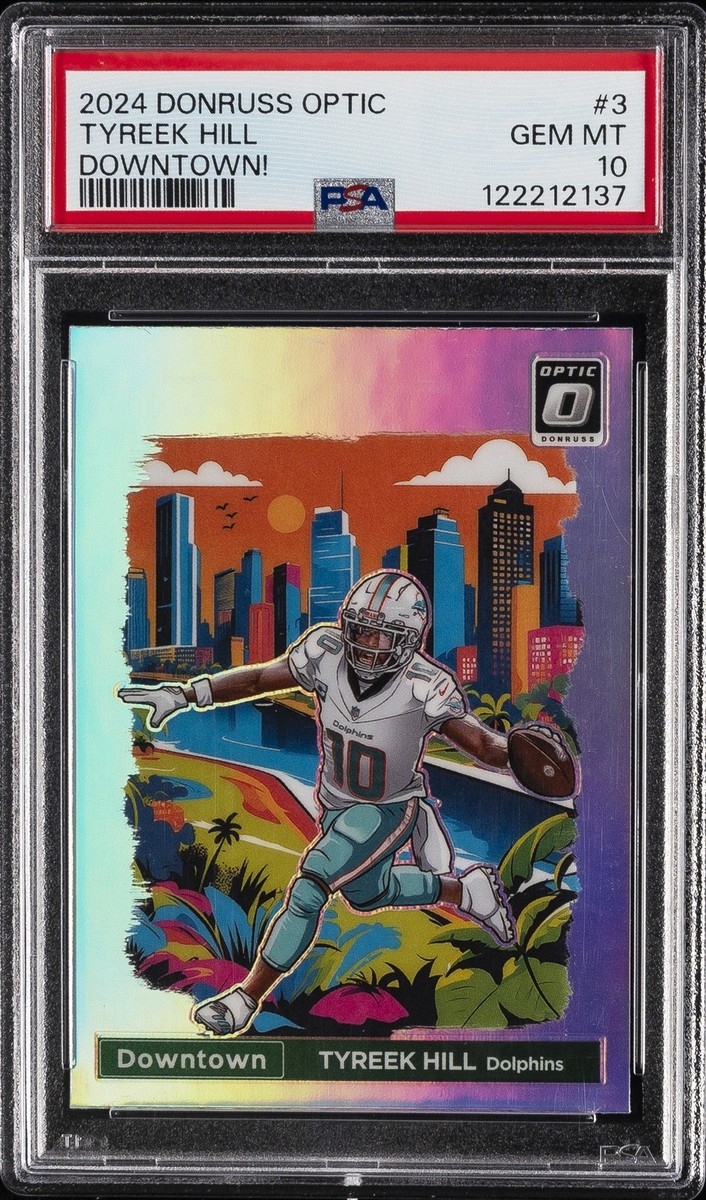 2024 PANINI DONRUSS OPTIC DOWNTOWN! #3 TYREEK HILL PSA 10 | eBay