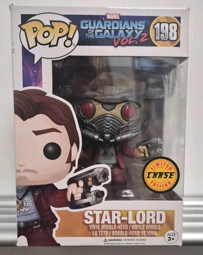 Funko Pop Marvel Guardians of The Galaxy 2 Star-Lord (Masked) #198 Chase