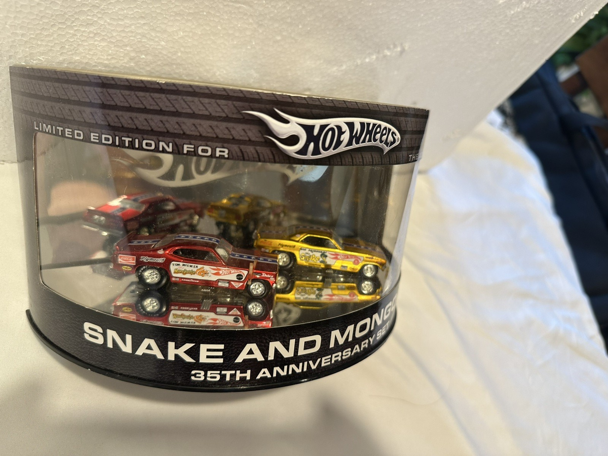 Hot Wheels Snake & Mongoose Dragster 35th Anniversary Set 1/64 NIB