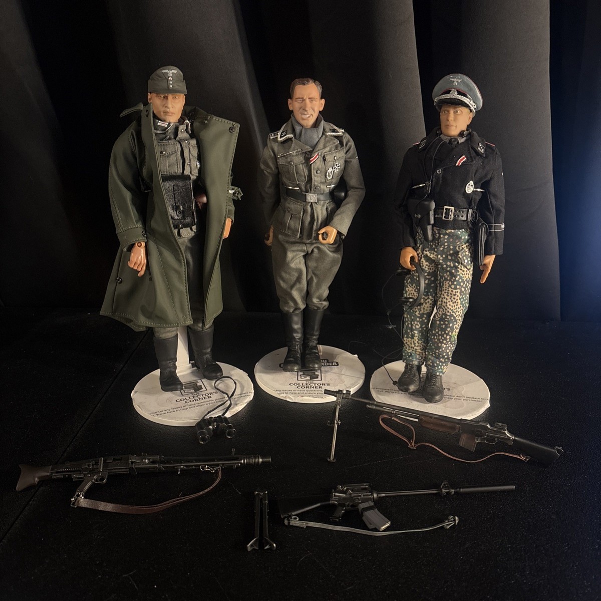 1/6 WWII German Officer Combat Figure Lot of 3 w Weapons Gear | eBay