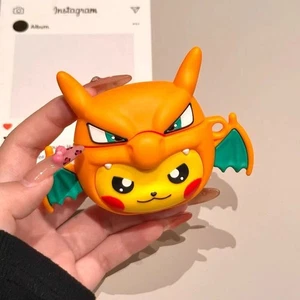 Cas d'écouteur Pokemon pour les aéropodes Apple 4 3 2 1 Pro Couverture en silicone Charmander