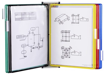 tarifold tdisplay Wandsichttafelsystem magnetisch bestückt inkl. 10 Drehzapfenta