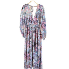 Victoria's Secret Maxi Dress Whimsical Fairy Boho Whimsigoth Y2K Sheer Size M