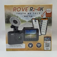 New! Rove R2-4K Car Dash Cam 4K Ultra HD 2160P Built In WiFi GPS Sealed