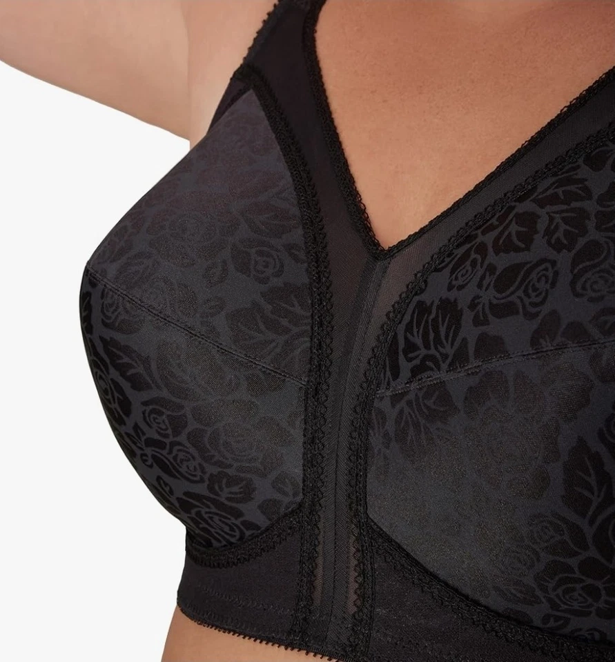 ¡OFERTA! 50DDD Playtex 18 Hour Style 4693 Wirefree, 4 Columnas Ganchos Traseros, Blanco, NUEVO Foto 3 de 4