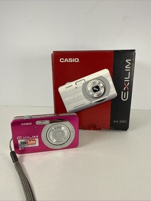 CASIO EXILIM EX-Z80 ピンク CASIO EXILIM EX-Z80 8.1MP Digital Camera- Hot Pink - MINT | eBay