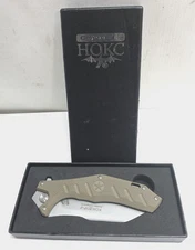 Tactical Russian HOKC NKVD EDC Folding 3.8" D2 Blade Knife Camping Hunting Knife