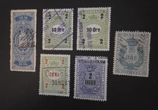 DENMARK Revenue Fiscal Used Stamp Lot BOB T17371