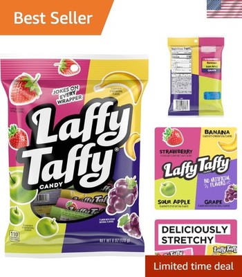 Candy, Assorted Fruit Flavors, Individually Wrapped Mini Bars, 6 Ounce Bag