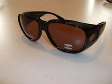 3 pack BLUE BLOCKER AMBER Driving sunglasses- LARGE SIZE  over RX glasses PO1-A