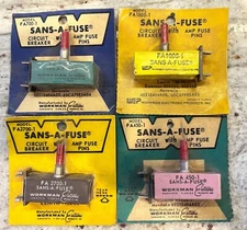 WORKMAN FA450 FA700 FA1000 FA2700  VINTAGE CIRCUIT BREAKERS SANS-A-FUSE