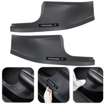 2x Einstiegsleisten Kompatibel für Tesla Model Y Carbon   Anti-Scratch & Anti...