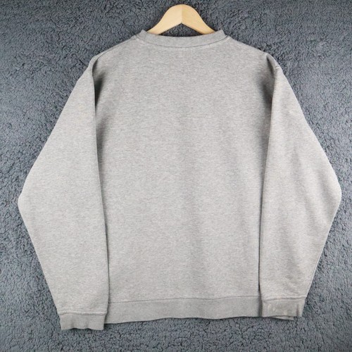 Timberland Hombres Sudadera Jersey Gris Grande Pullover Informal Deportes - Imagen 8 de 9