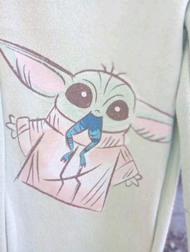 Star Wars Unisex Kid's The Mandalorian Grogu Sweatsuit Size 3T New Light Green - Picture 2 of 10
