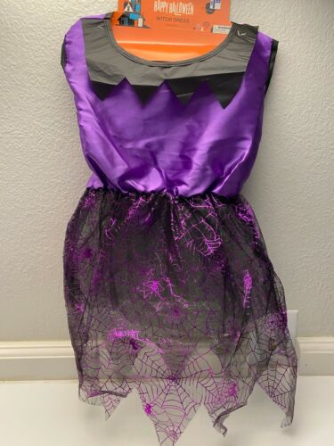 NWT Halloween Witch Costume Size Child Trick-or-Treat Dress One Size