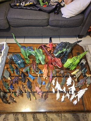 Massive Jurassic Dinosaur Figurine Play Toy Lot