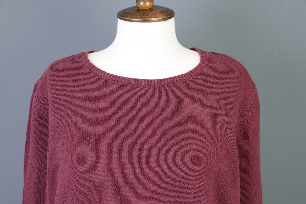GUDRUN SJODEN Purple Oversized Knit Sweater Size L - image 2