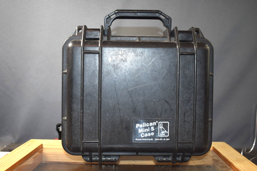 Pelican Mini S Hard Case with foam insert on the bottom only. Approx 10" x 10" - Picture 2 of 9