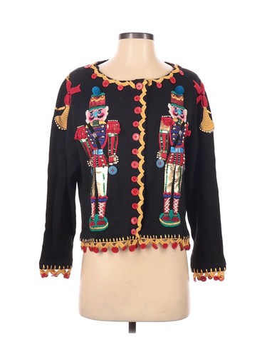 Michael Simon Women Black Cardigan S