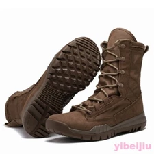 Men's Army Boots Tactical Military Combat Training High Top Shoes Outdoor Hiking