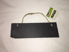 NWT Wall Hanging Charcoal Gray Color Slate Chalkboard Like Plaque Arts & Crafts