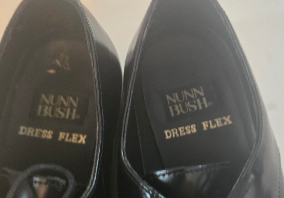 SAOLA Scarpe eleganti Nunn Bush da uomo taglia 9 5 M in pelle nera con lacci Oxford indossate una volta