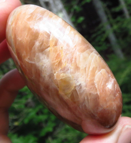 PEACH MOONSTONE BEAUTIFUL POLISHED CRYSTAL PALMSTONE MADAGASCAR *5 - Picture 9 of 9
