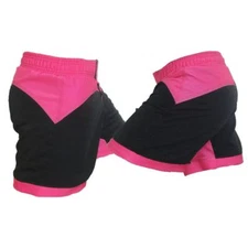 Black and Pink Female MMA Fight Shorts - Warehouse Clearance Sale