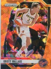 2024 Panini Prizm WNBA KRISTY WALLACE #133 ORANGE ICE PRIZM FEVER