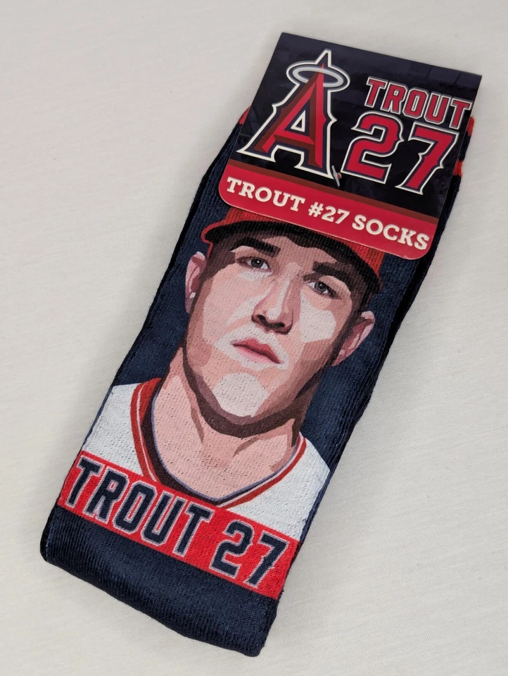 Meias Los Angeles Angels Mike Trout #27 2017 - NOVAS - Imagem 4 de 4