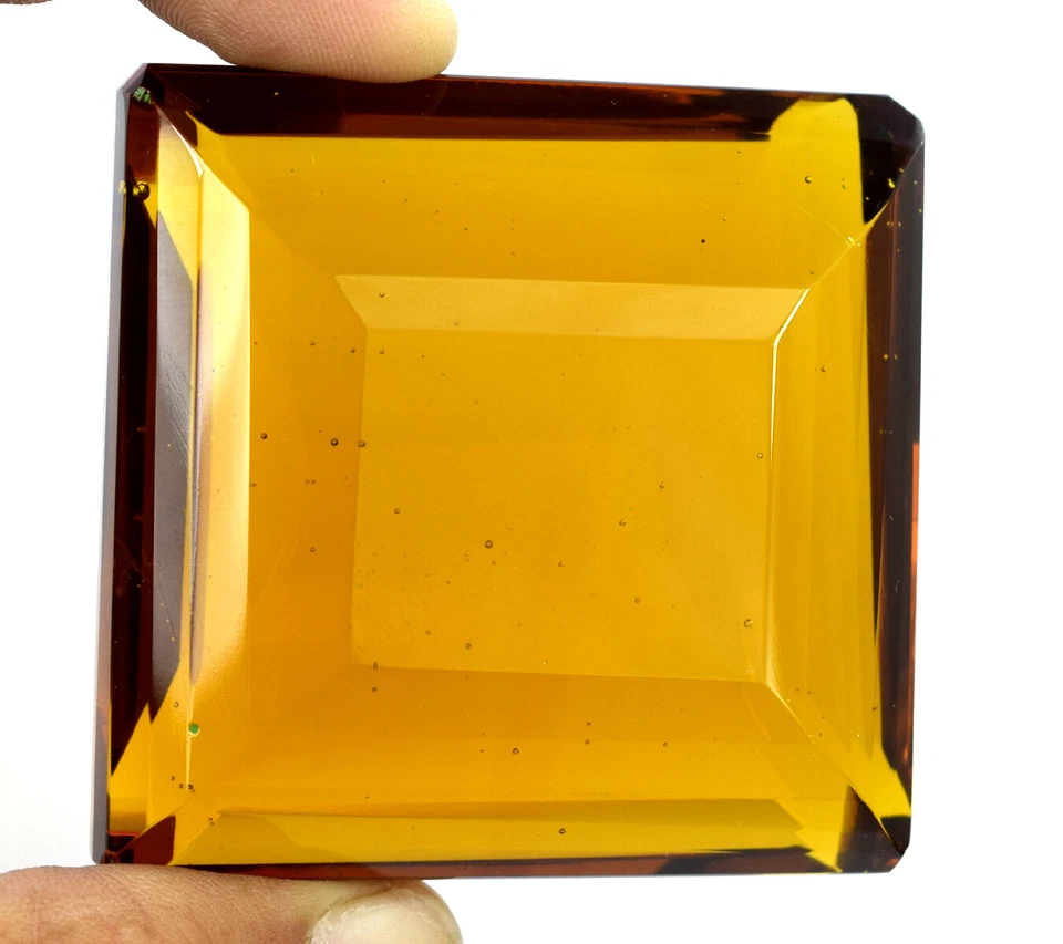 617.95 Karat Madeira Orange Citrin Edelsteine Smaragd Schliff Zertifiziert F7007 - Bild 4 von 4