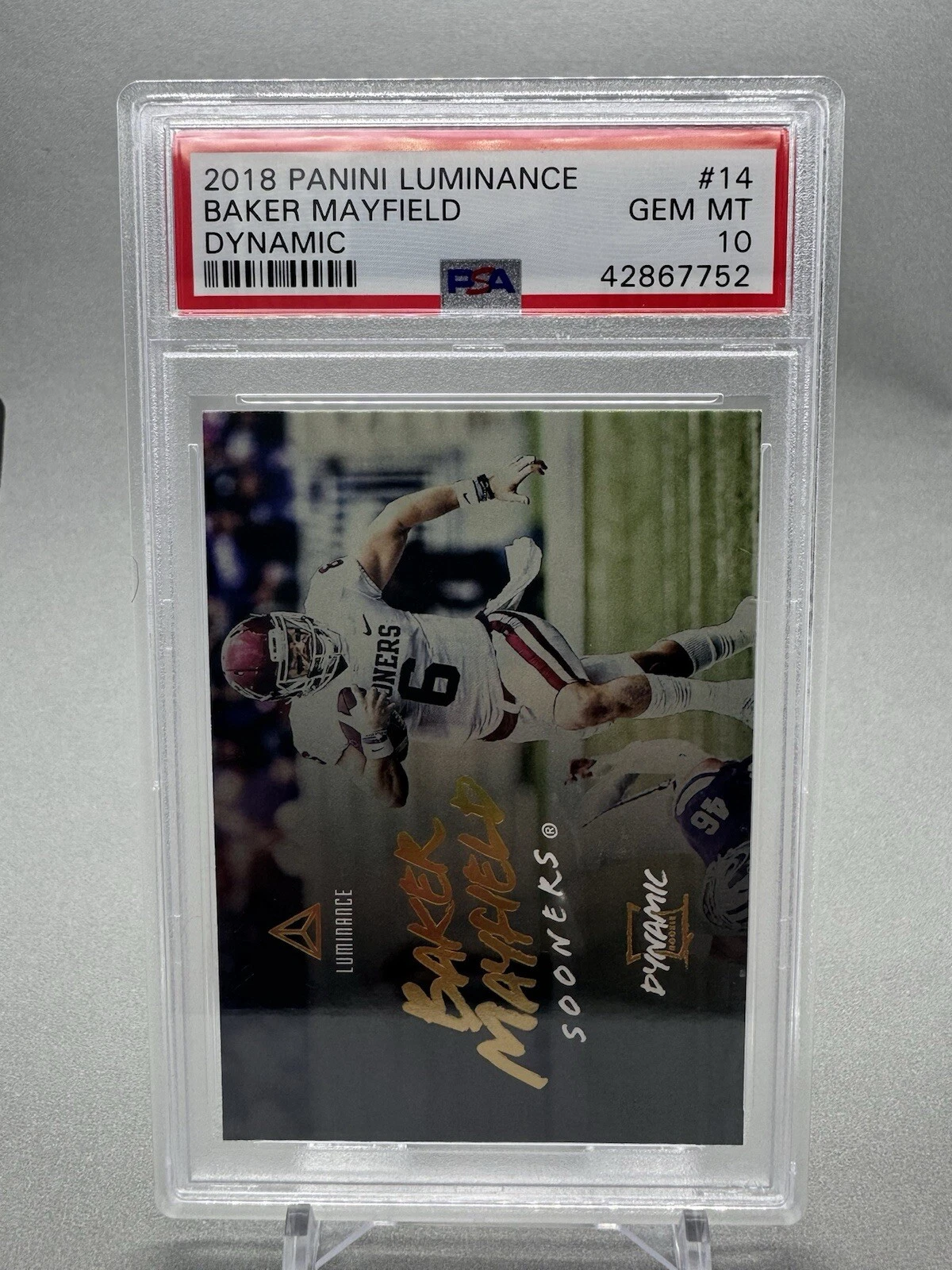 Baker Mayfield Panini Luminance Dynamic #14 Base