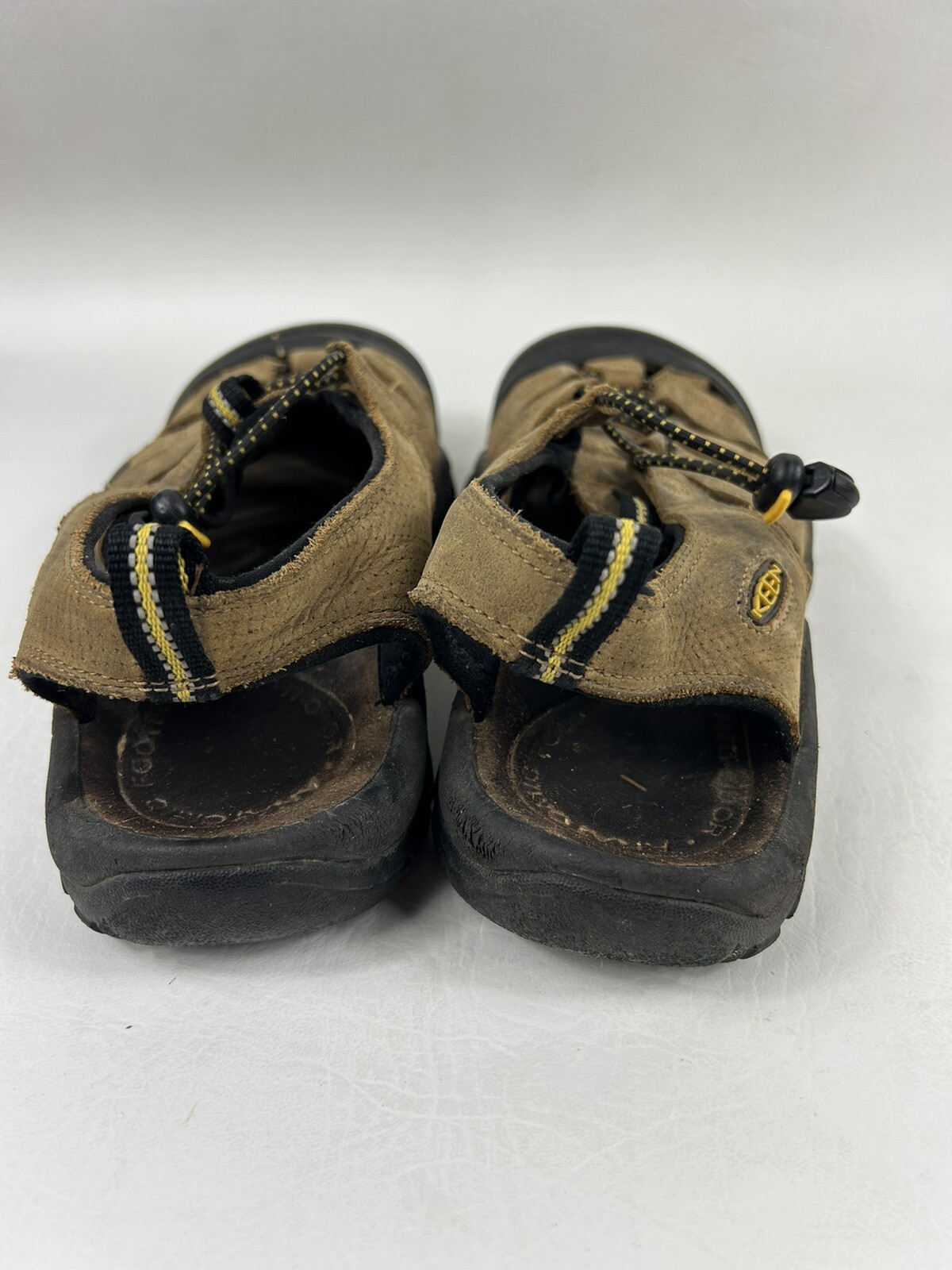 Sandali KEEN punta aperta escursionismo passeggio impermeabili pelle marrone donna taglia 8